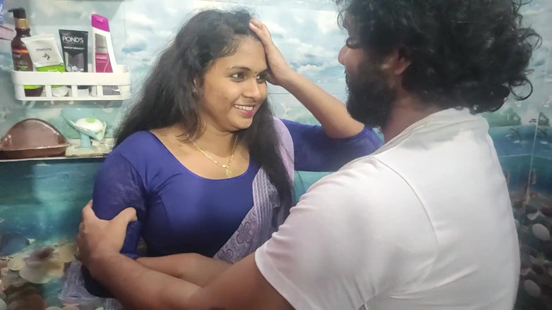 Vaigavarun45: Couple desi, bain en sari, jour de sexe après le...