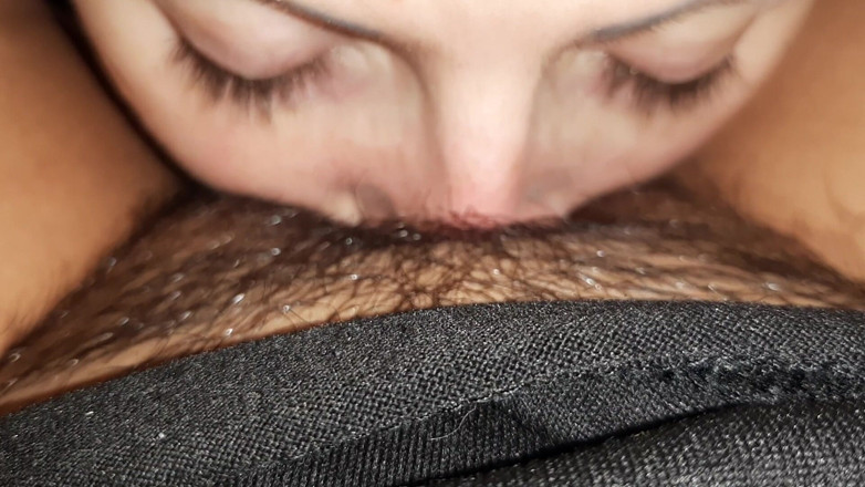 Lesbian-illusion: My Girlfriend Sucks, Bites, Sucks, Licks My Hairy Pussy