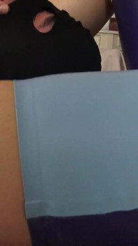 Blue Latex Dress Facesitting!