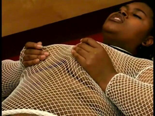 Girl on Girl: Black lesbos in fishnets and boots eat pussies and use...