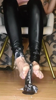 Lady Angela Polish Language Dildo Footjob Bodymilk