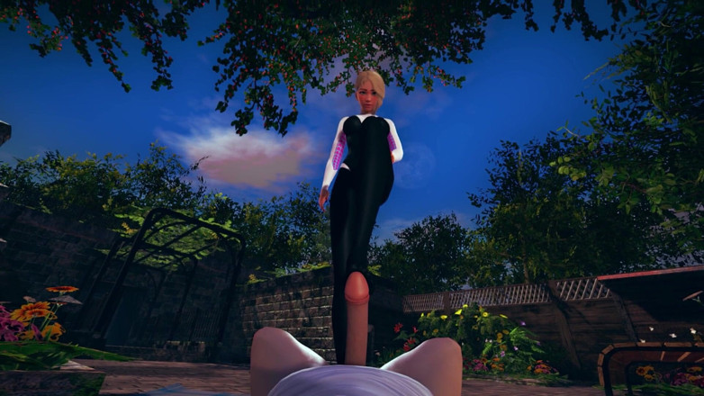 Waifu club 3D: Gwen Stacy脚交