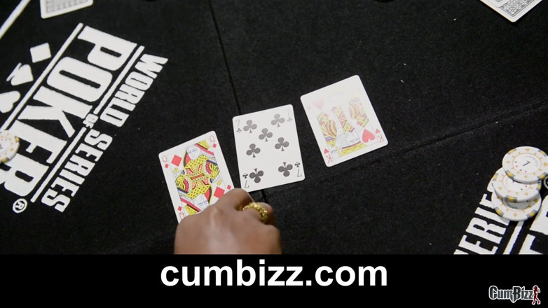 Cumbizz: Poker facial my wife got gangbanged