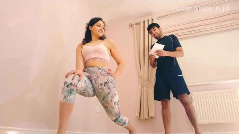 Big Ass Latina: Big ass Latina gym babe tricked into stripping and sucking...