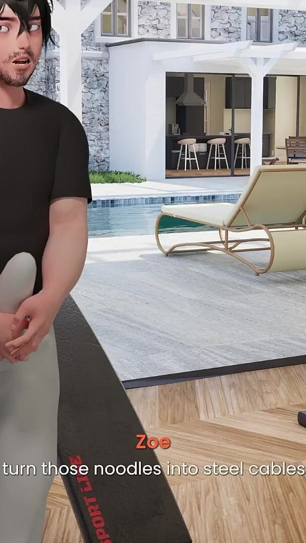 Studio-77: Mansion Days Animated 3D Game #9 - Ginger Gym Girlie Sucks Cock