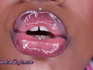Lady Latte Femdom: Lipstick tutorial aanbidding en Joi godin aanbidden lipstick fetisj feminization...