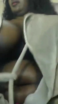 African Lactating Stepmum Bouncing Her Fat Tits