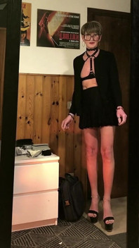 Classy Lady Walking in High Heels