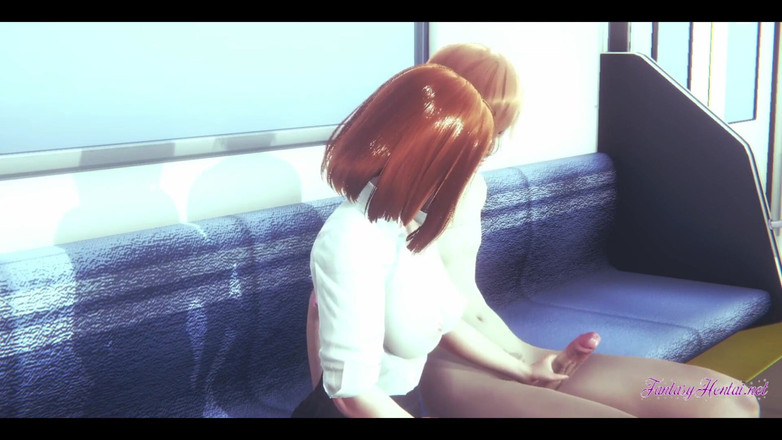 HentaiTubes: My Hero Academia Hentai - Uraraka sesso duro con Momo in...