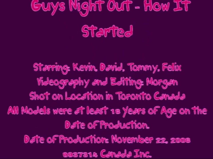 The Great Canadian Male: Guys Night Out - cum a început