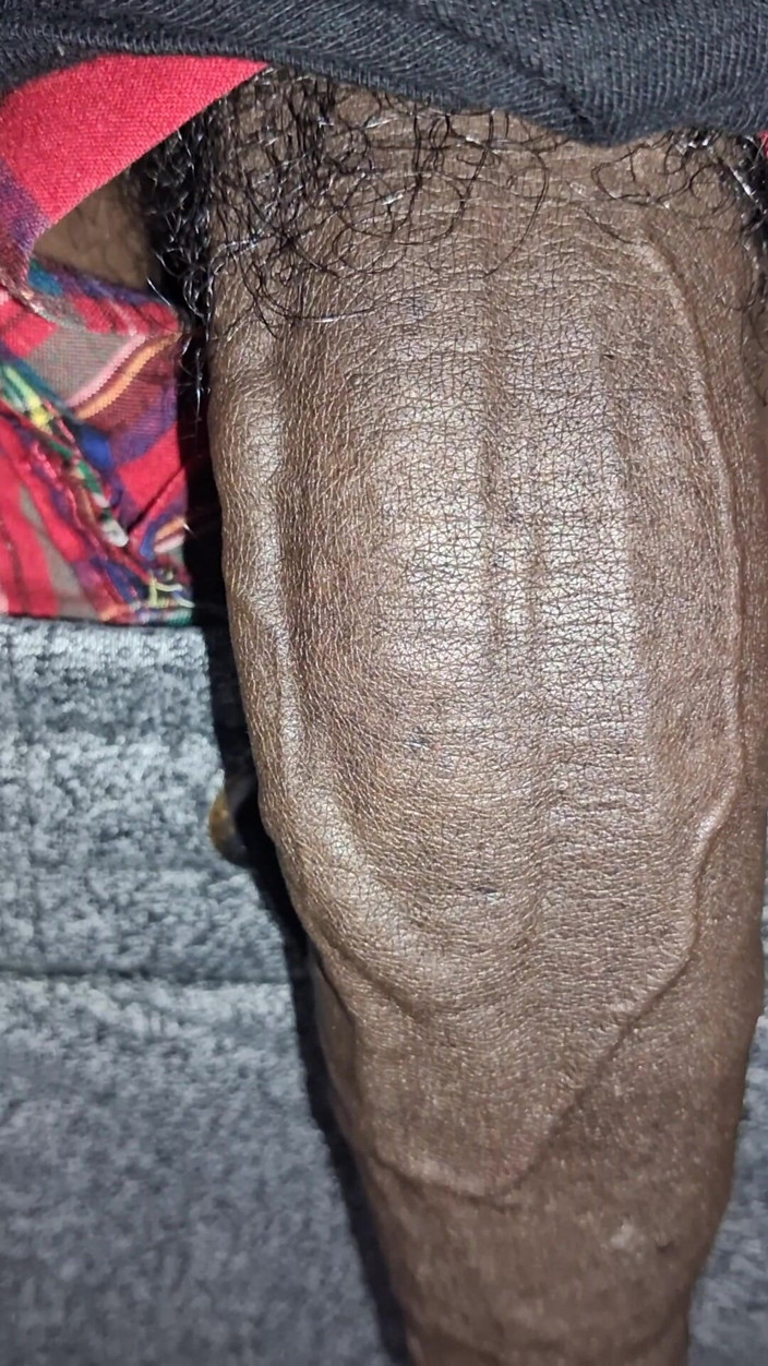 Chocolate Meat Stick: Rakaman dekat vein tebal ini