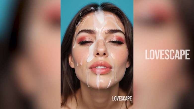 Lovescape: Intensiv oral session: munkavle och sista klibbig ansiktsbelöning