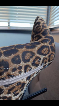 How Amazing Is the Detail on My Leopard Print Boots