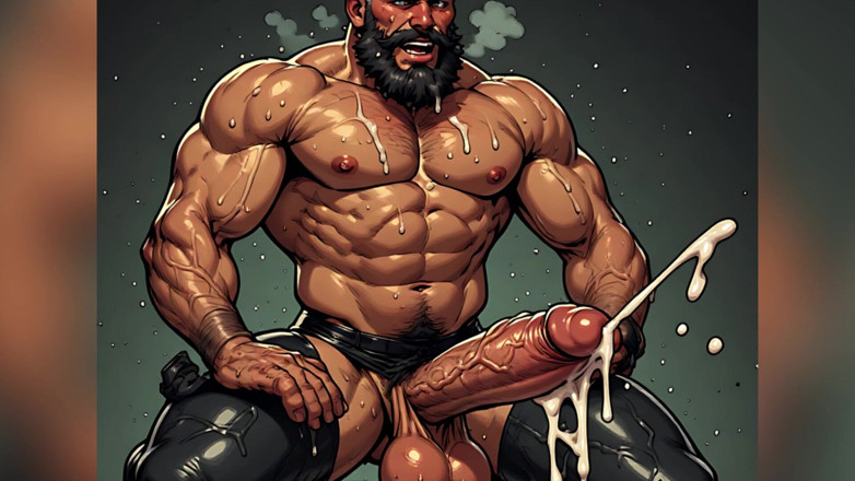 Erotic Man: 큰 자지를 빠는 근육남