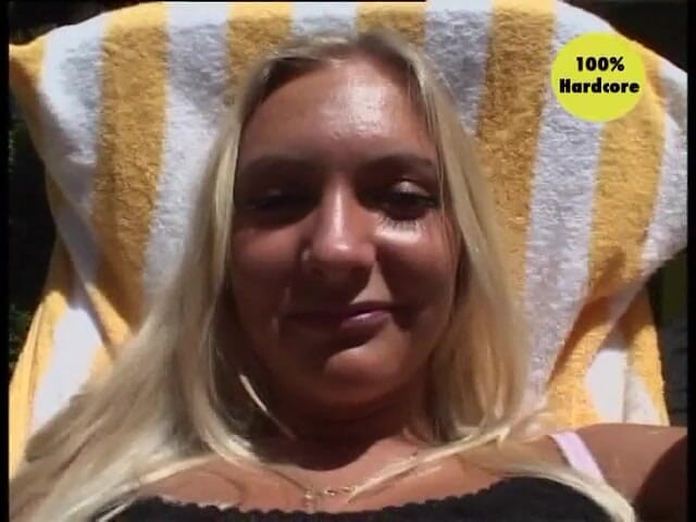 German amateur - 100% German hardcore videos: She was sun bathing and i was horny...