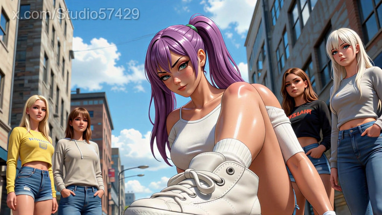 Supreme femdom: 운동화, 대화, 발 지배 펨돔의 자이언트 크러시