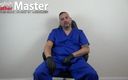 English Leather Master: Läkare i latexhandskar Sph och kyskhet