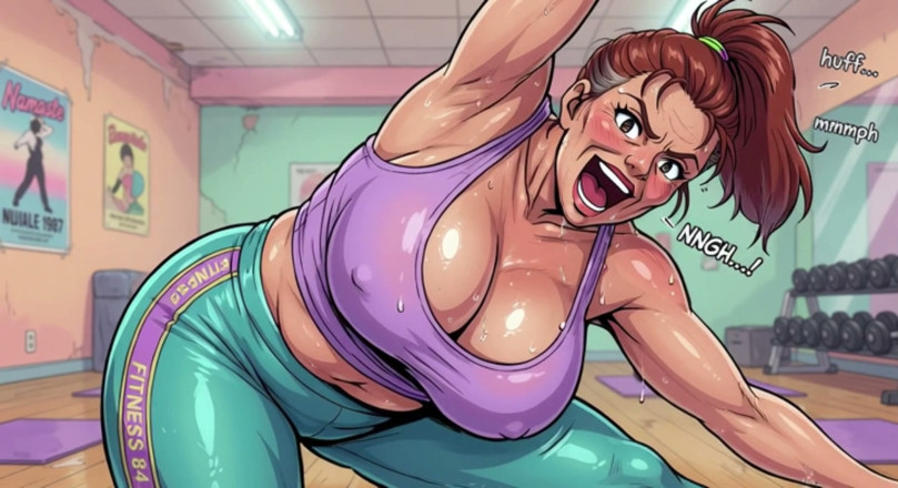 AI Porn: Babes Sweating in Yoga Class