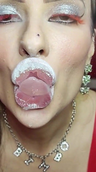 Batom branco francês beija de perfeito látex bimbo