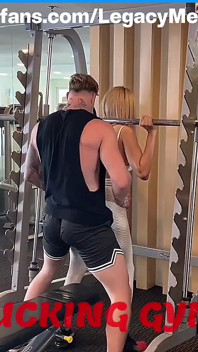Outdoor Gym Fuck Exciting Public Fuck with Stunning Blonde Asian Shemale Fucks with Her Gym Trainer