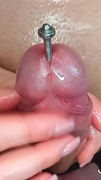 Obstruindo o esperma em um pau orgásmico pulsante