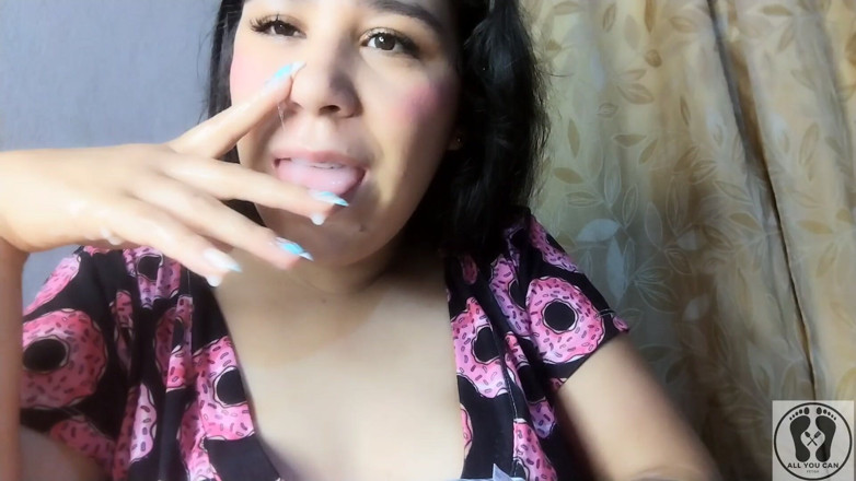 All You Can Fetish: Makeup Girl Picking Snots Long Nails Fuck My Nose Cum...