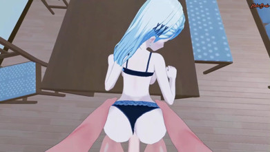 Sae Niijima has her legs spread and fucked on a table from your POV - Persona 5 Hentai