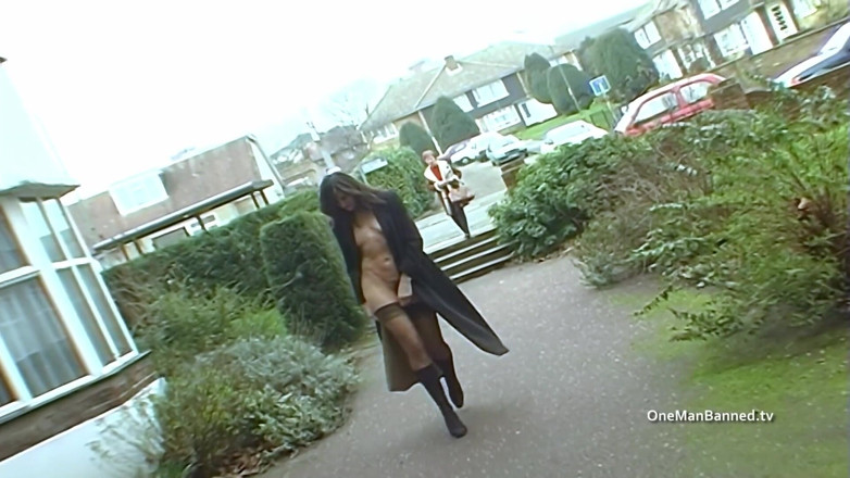 One Man Banned: MILF flashes in the car before home anal sex