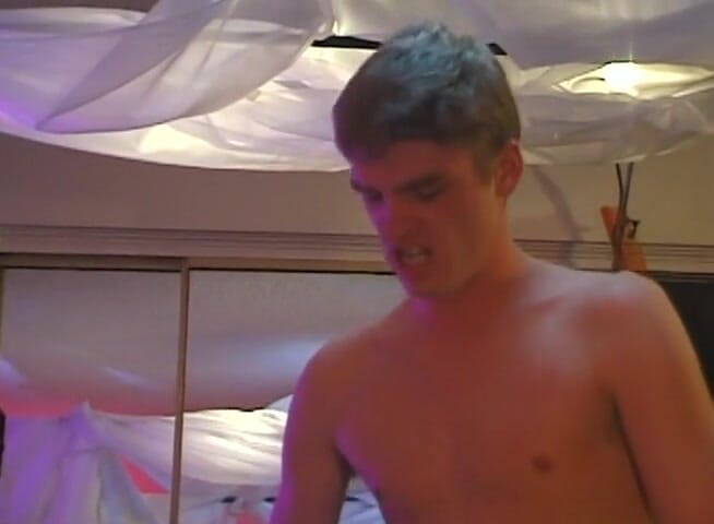 Chicks with Dix: Blonde trans chick gets plowed on the bed