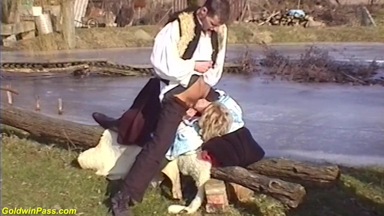 Crazy Old Moms: Ugly granny fucked outdoor