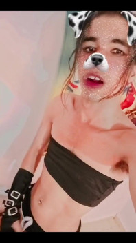 Masturbating