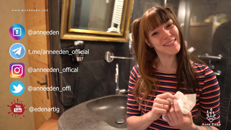 Anne Eden: wet little pussy filled with cum in the morning