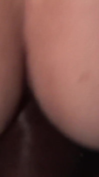 Teen has anal gangbang with black and white cocks