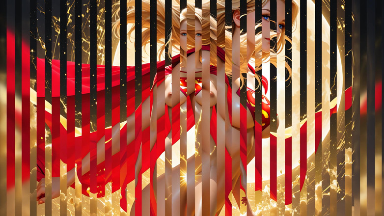 LustRender: Lustrender: Elf Heroine Golden Mist Descent Radiant Glow - Ai Video