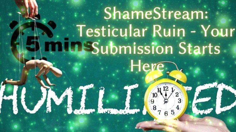 Goddess Misha Goldy: Shamestream: Zničení varlat - vaše podřízení začíná zde