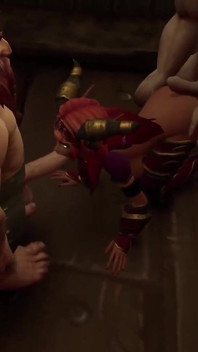 baune ne elph ke saath masti ki . Warcraft Parody