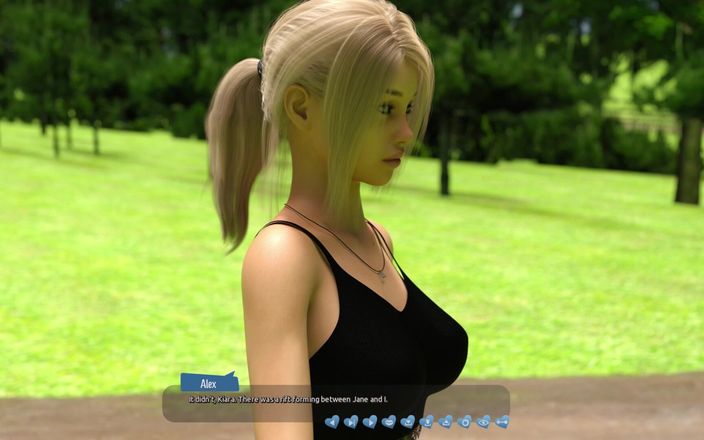 3D cartoon porn: De hotties helpen 35: Eve wrijft over haar poesje onder de...