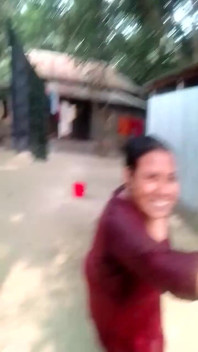 Village Girl's Bathing Video