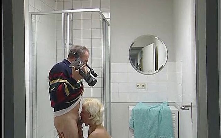 Lucky Cooch: Blonde chick sucks an older guy&amp;#039;s cock and gets fucked...