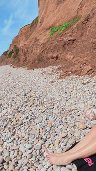 Super Stacked Married British MILF Cheats on Nudist Beach!