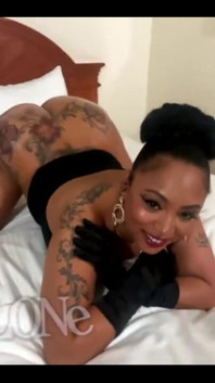 POV Gagging Blow Job with Sexy Ebony Freak