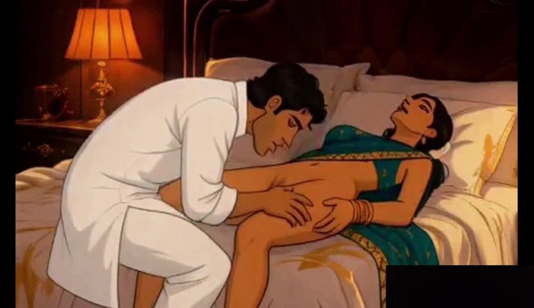 Elloitward: Suhaag Raat eerste nacht seks - Indische pasgetrouwde bruid Riya ontmaagd...