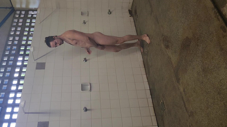Hakam: Meeting New Communal Showers at the Swim Facility Visiting