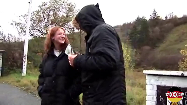 123XXX - Fucked Amateurs in Germany!: Rondborstige euro-milf opgepikt voor seks in de buitenlucht