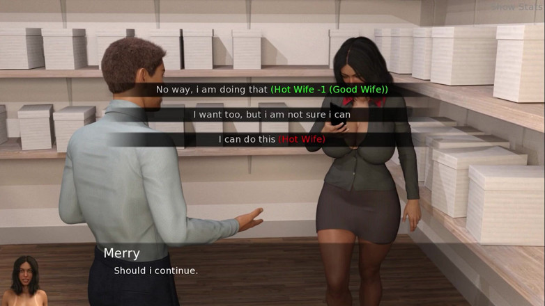 Porny Games: Ateşli evli kadın projesi - evli kadın iş coleagues ile flört...