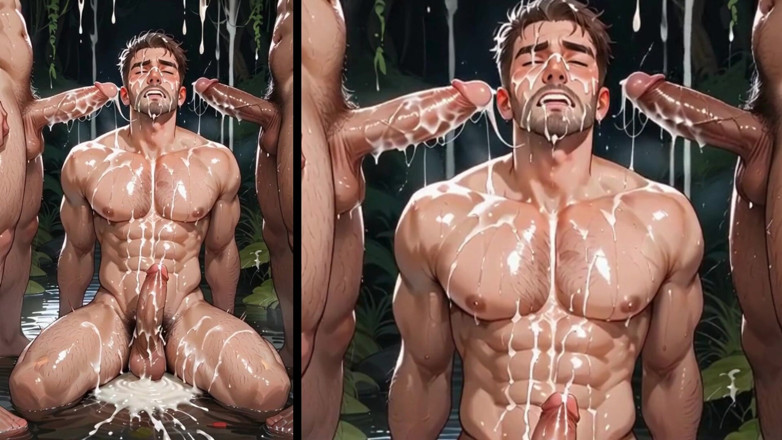 Real narrated fantasy Hentai: Bu çılgın grup sekste bir dizi evli adam götümü sikiyor. Yaoi...