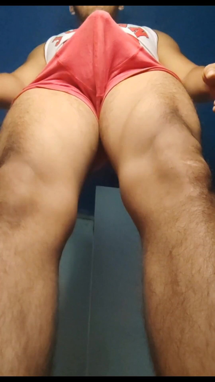 Hornyboy2058: Hot Straight Guy Gets Hard in Red Underwear - View From...