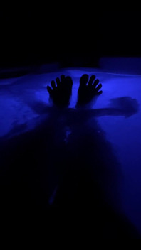 Enjoying the Hot Tub!