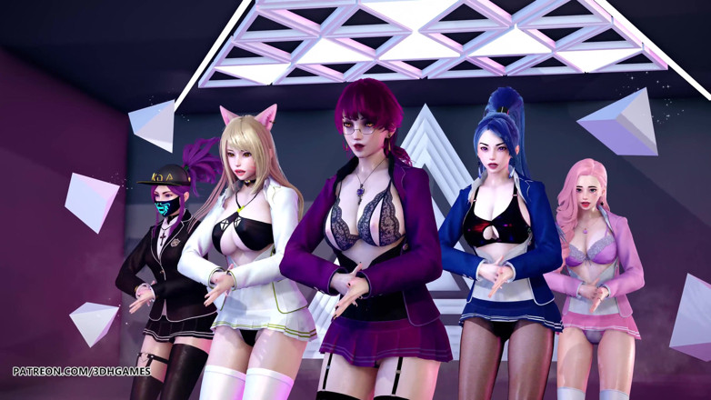 3D-Hentai Games: [MMD] STAYC - RAN2U Ahri Akali Kaisa Evelynn Seraphine hot striptease...
