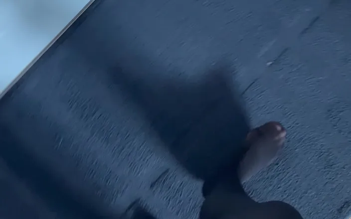 Feet: POV: Walking in Black Tights